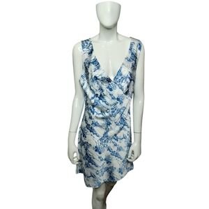 LIONESS‎ Women's Satin Harlow Classy Babydoll Empire Cocktail Mini Dress size L